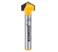 YONICO Router Bits V Groove 120 Degree X 1/2-Inch Diameter 1/4-Inch Shank 14994q
