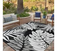 YONILE Waterproof Outdoor Rug 243x305cm, Reversible Outdoor Plastic Straw Rug for Patios Clearance, Outdoor Area Rug Carpet RV Mat for Camping Backyard Deck Porch