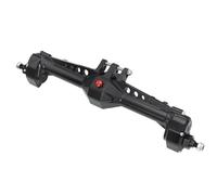 YONMFRDS For Vanquish VS4-10 For Phoenix F10 1/10 RC Car Aluminum Front Rear Portal Axle Complete Set RC Crawler For Chassis DIY Upgrade Parts RC Car Front Rear Axle(Black,Rear Axle)