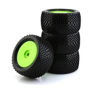 YONMFRDS RC Beadlock Tires For Arrma For Typhon 6S For Talion 4WD For HPI For HSP For Racing 1/8 Truck Tires And Wheels 17mm Hex OD 140mm Monster Car RC Off Road(Green)