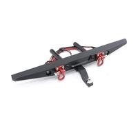 YONMFRDS Rc Bumper Models For Axial For Scx10 For Traxxas For Trx4 1/10 Metal Front Rear Bumper With Light RC Crawler Car Upgrade Part Accessories(Rear)