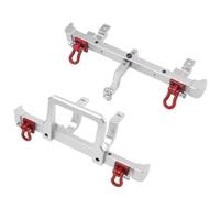 YONMFRDS Rc Bumper Models For Mn Mn82T LC79 Mn82S Mn82Pro For Mn82 Metal Upgrade Remote Control Car Front And Rear Bumpers Accessories Replacement(Silver)