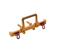 YONMFRDS Rc Bumpers For HuangBo For Toys ZP1001 ZP1002 ZP1003 ZP1004 1/10 RC Car Metal Upgrade Modified Bumper Parts Repair Replacement(Yellow)