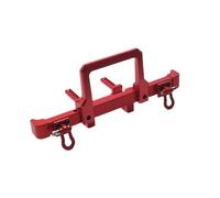 YONMFRDS Rc Bumpers For HuangBo For Toys ZP1001 ZP1002 ZP1003 ZP1004 1/10 RC Car Metal Upgrade Modified Bumper Parts Repair Replacement(Red)
