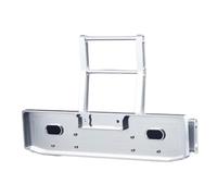 YONMFRDS Rc Bumpers For Tamiya For Scania 1/14 Aluminum Alloy Front Bumper With Lights RC Truck Tractor Upgrade Repair Parts Replacement Accessories