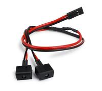 YONMFRDS RC Car DIY Parts For Axial For SCX24 AXI00006 For Bronco 1/24 2PCS Rear Tail Light Set Cable Harness RC Car Parts Tracked Vehicle Parts Upgrade And Replacement