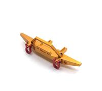 YONMFRDS RC Car DIY Parts For HuangBo ZP1001 ZP1002 ZP1003 ZP1004 1/10 Metal Front Bumper RC Car Tracked Vehicles Parts And Accessories Upgrades Replacement Use(Yellow)