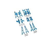YONMFRDS RC Car DIY Parts For Hyper Go For Mjx 14210-09 H14BM 1/14 Metal Steering Cup Front Rear Upper Lower Suspension Arms Hubs RC Car Upgrade Parts(Blue)