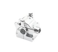 YONMFRDS RC Car DIY Parts For JLB For Cheetah 4WD 1:10 Metal Gear Case Shell Cover Rc Car For Racing Trucks DIY Parts Accessories Upgrades And Replacements Repairs(Silver)