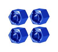 YONMFRDS RC Car DIY Parts For Redcat For Ascent 1/18 4Pcs/Set Aluminum Alloy Wheel Axle Hex Extended Adapters Coupler Rc Crawler Car Accessories Upgrades Replacement(Blue)
