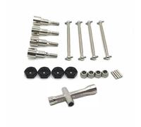 YONMFRDS RC Car DIY Parts For SCY For JJRC Q117 W130 W141 1/16 Metal Wheel Axle Cup Dog Bone Brushed Motor Kit RC Car Accessories Upgrades Replacements Use(Black)