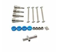 YONMFRDS RC Car DIY Parts For SCY For JJRC Q117 W130 W141 1/16 Metal Wheel Axle Cup Dog Bone Brushed Motor Kit RC Car Accessories Upgrades Replacements Use(Blue)