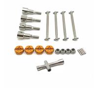 YONMFRDS RC Car DIY Parts For SCY For JJRC Q117 W130 W141 1/16 Metal Wheel Axle Cup Dog Bone Brushed Motor Kit RC Car Accessories Upgrades Replacements Use(Yellow)