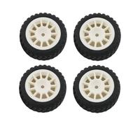 YONMFRDS RC Car DIY Parts For SY1201 SY1202 SY1203 SY1204 1/12 4Pcs 70mm For Rally Car Rubber Tire Tyre Wheel RC Upgrade Parts Accessories Replacement Repair(White)