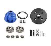 YONMFRDS RC Car DIY Parts For Traxxas For Maxx For Slash 1/10 1/8 Metal Complete Rear Differential Kit 37T 13T RC Car Parts And Accessories Replacements Repairs(Blue)