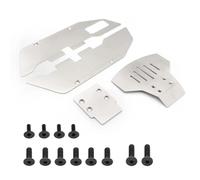 YONMFRDS RC Car DIY Parts For Traxxas For Slash 2WD 1/10 Stainless Steel Front And Rear For Chassis Protector RC Car Parts Accessories Upgrades And Replacements