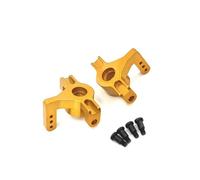 YONMFRDS RC Car DIY Parts For Wltoys 104016 104018 104009 1/10 Metal Front Steering Cup Rc Car Tracked Vehicles Parts Accessories Upgrades Replacement Repair(Yellow)