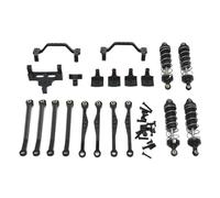 YONMFRDS RC Car DIY Parts For WPL C64 C74-1 JA11 Rod Suspension Frame Servo Rod For Seat Shock Absorber Set RC Car Parts Accessories Upgrades And Replacements(Black)