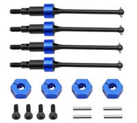 YONMFRDS RC Car Drive Shafts Compatible With Arrma For Granite For Grom For Typhon 1/18 RC Car Upgrade Parts Accessories 4pcs Metal Front And Rear CVD Driveshaft