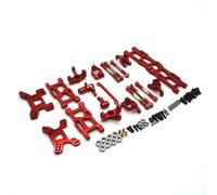 YONMFRDS Rc Car Steering Cup For Rlaarlo AM-X12 1/14 14015 14005E 1/12 Metal For Swing Arm Steering Cup 8-piece Set Rc Cra Parts And Accessories Upgrade Replacement Use(Red)