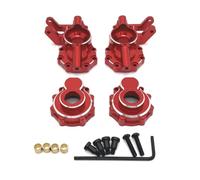 YONMFRDS Rc Car Steering Cup For WLtoys 104006 104010 104020 104026 1/10 Metal Front Axle Steering Cup Kit RC Car Upgrade OP Accessories Parts(Red)