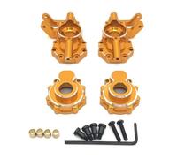 YONMFRDS Rc Car Steering Cup For WLtoys 104006 104010 104020 104026 1/10 Metal Front Axle Steering Cup Kit RC Car Upgrade OP Accessories Parts(Yellow)