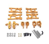 YONMFRDS Rc Car Steering Cup For WLtoys 124016 17 18 124019 144010 01 02 Meta Steering Cup Set Remote Control Car Parts And Accessories Upgrade Replacement And Use(Yellow)