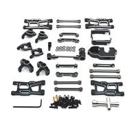 YONMFRDS RC Car Swing Arm For JJRC C8803 For WLtoys For Rlaarlo 1/14 1/12 Metal Upgrade Parts Kit Rc Model Crawler Car For Buggy For Swing Arm Pull Rod Steering Cup(Black)