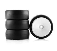 YONMFRDS RC Car Wheel Tyre Kit Compatible With 1/10 RC Car Upgrade Replacement Parts Accessories Electric Room Hot Melt Tires With Liner Wheels