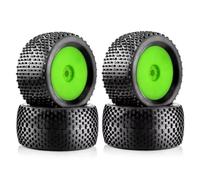 YONMFRDS RC Car Wheel Tyre Kit Compatible With ARRMA For Traxxas For Team For Losi For Kyosho 1/8 RC Parts Accessories 140mm Tires With 17mm Wheel Rims 17mm Hex(Green)