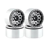 YONMFRDS RC Car Wheel Tyre Kit Compatible With Traxxas For TRX4 For TRX6 For Axial For SCX10 RC Crawler Car Upgrade Parts Accessories 2.2" Metal Beadlock Wheel Rim 12-Spokes