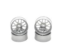 YONMFRDS RC Car Wheel Tyre Kit Compatible With WLtoys 284131 For MINI 1/28 RC Car Upgrade Replacement Parts Accessories Metal Wide And Narrow Wheel Hub 22.5mm(Silver)