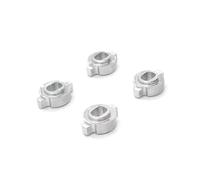 YONMFRDS RC Cars Models Parts For ZERO-Z For Kyosho For MINI-Z MR-03 1/28 4Pcs Metal Bond Changeover Adapter RC Car Wheel Hub Change To For AWD(Silver)