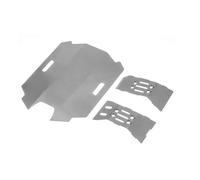 YONMFRDS Rc Chassis For Arrma For Mojave For Grom 1/14 Stainless Steel Front & Rear Chassis Protector RC Car Upgrade Parts Accessories Replacement