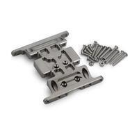 YONMFRDS Rc Chassis For Axial For SCX10 1/10 Aluminum Center Skid Transmission Plate RC Crawler Car Truck Parts Accessory Upgrades Replacement Repair(Gray)
