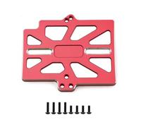 YONMFRDS Rc Chassis For Traxxas For Mini For Maxx Metal MAX10 2S 3S ESC Mount Plate RC Car Monster Truck Parts Accessory Upgrades Replacement And Repair(Red)