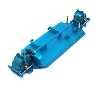YONMFRDS Rc Chassis For WLtoys 124016 124017 124018 124019 1/12 Metal Bottom Plate Gearbox Differential Center Drive Package RC Car Parts Replacement(Blue)