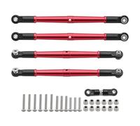 YONMFRDS Rc Connecting Rod Tie Rod For ARRMA 1/8 For KRATON For OUTCAST 6S Aluminum Alloy Front And Rear Steering Linkage Set Upgrades Part AR330230(Red)
