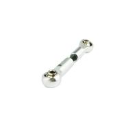 YONMFRDS Rc Connecting Rod Tie Rod For Losi 1/5 5ive T 5T For Rofun For Rovan LT For KM X2 CNC Alloy Metal Steering Servo Linkage Tie Rod Accessories(Silver)