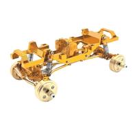 YONMFRDS RC Crawler Frame For FMS For FCX24 Xiaoqi 1/24 Metal For Chassis Frame Includes Spare Parts Dual Speed Gearbox RC Car Upgrade Parts(Yellow)