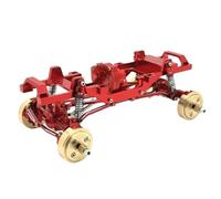 YONMFRDS RC Crawler Frame For FMS For FCX24 Xiaoqi 1/24 Metal For Chassis Frame Includes Spare Parts Dual Speed Gearbox RC Car Upgrade Parts(Red)
