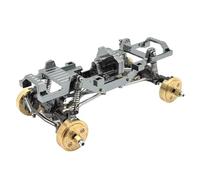 YONMFRDS RC Crawler Frame For FMS For FCX24 Xiaoqi 1/24 Metal For Chassis Is All Frame Includes Dual Speed Gearbox RC Car Upgrade Spare Parts(Gray)