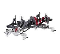 YONMFRDS RC Crawler Frame For SCX10 For Rock For 1/10 RC 313mm Wheelbase All Metal For Chassis Kit With Portal Axle Carbon Rails Crawler Off Road Truck Rigs