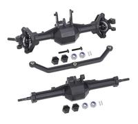 YONMFRDS RC Crawler Frame For Traxxas For Trx-4m 1/18 Plastic Front Rear Straight Complete Diamond Axle RC Crawler Replacement Accessories Upgrade Parts(Front Rear Axle Set)