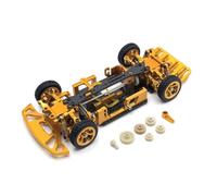 YONMFRDS RC Crawler Frame For Wltoys 284131 K969 K979 K989 K999 P929 P939 1/28 Metal For Chassis Frame Set RC Car Upgrade Accessories(Yellow)