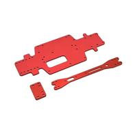 YONMFRDS RC Crawler Frame For Wltoys 284131 K969 K979 K989 P929 1/28 Metal For Chassis Bottom Plate And Second Floor Plate RC Car Upgrade Parts(Red)