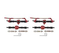 YONMFRDS Rc Crawlers Axles Compatible With MN D90 D91 D96 D99S For MN-90 For MN99S 1/12 RC Car Upgrade Parts 4X Metal Front Rear Bridge Axle Drive Shaft