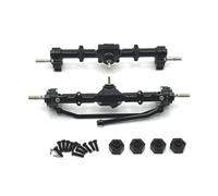 YONMFRDS Rc Crawlers Axles Compatible With MN For MN168 1/12 RC Model Car Upgrade Modification Parts 12mm Metal Front Rear Door Bridge Assembly Connector(Black)