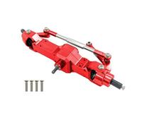 YONMFRDS Rc Crawlers Axles Compatible With WPL C14 C24 B14 B24 B16 B36 1/16 RC Truck For Rock Crawler Car Upgrade Parts Front Middle Rear Bridge Axle Gear Box(Red,Front)