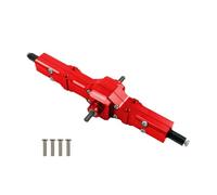 YONMFRDS Rc Crawlers Axles Compatible With WPL C14 C24 B14 B24 B16 B36 1/16 RC Truck For Rock Crawler Car Upgrade Parts Front Middle Rear Bridge Axle Gear Box(Red,Middle)